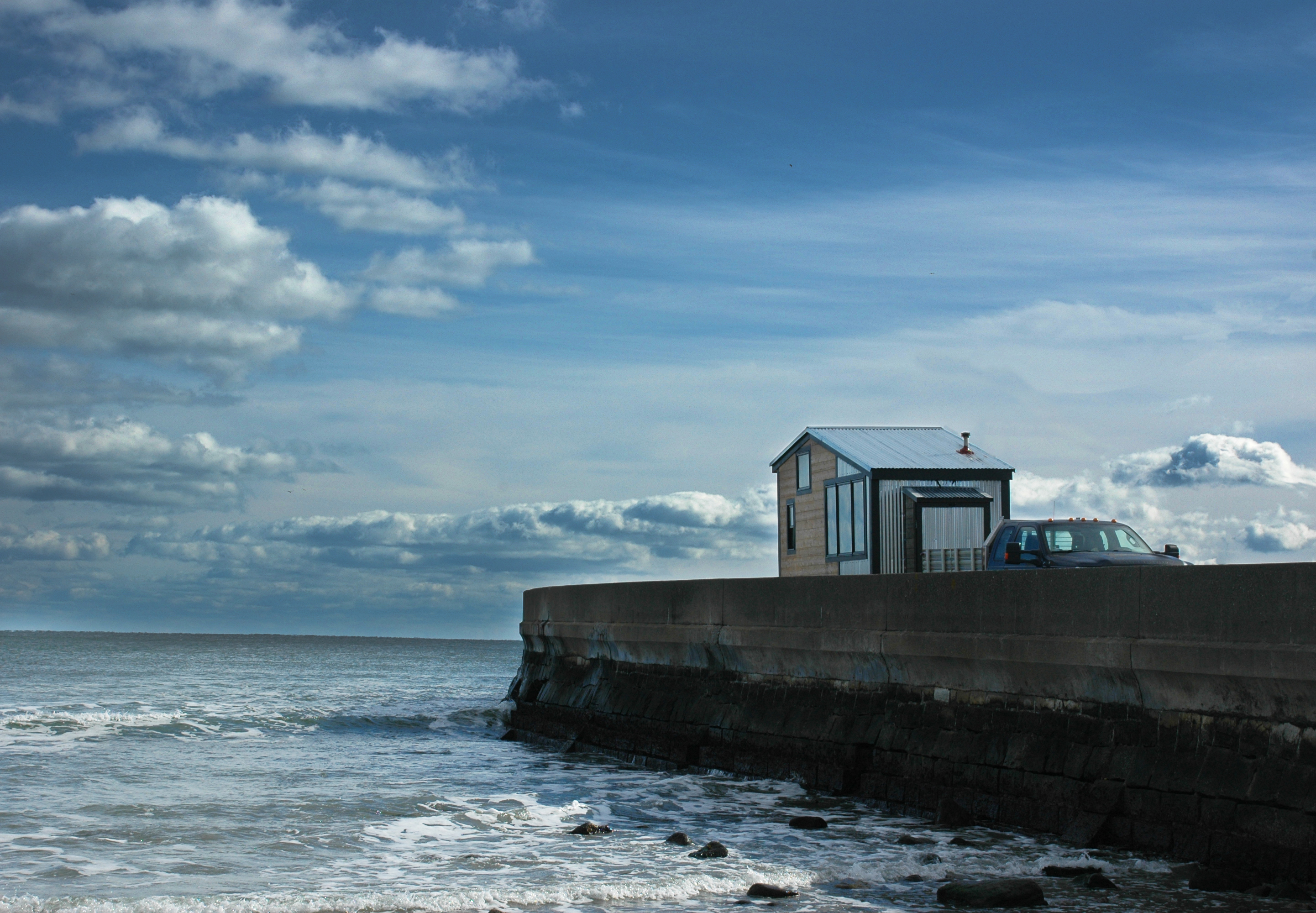 On the Narragansett seawall